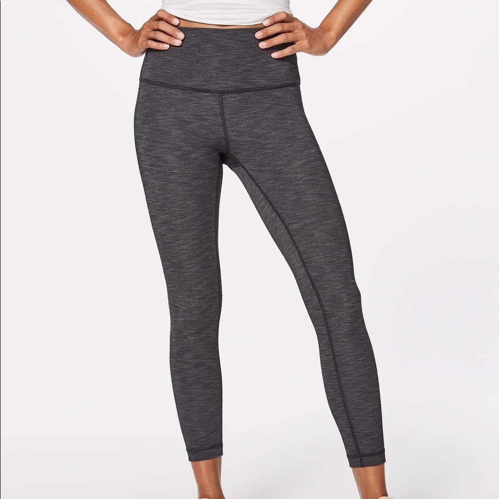 Lululemon high rise wunder under grey size 4